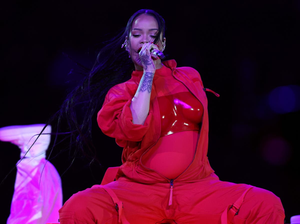 Rihanna dons custom Alaia coat for Super Bowl performance, reveals