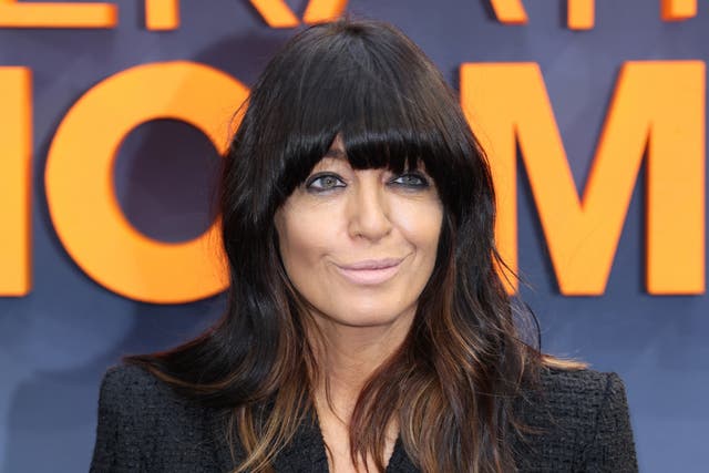 <p> Claudia Winkleman attends the "Operation Mincemeat" UK premiere at The Curzon Mayfair on April 12, 2022</p>