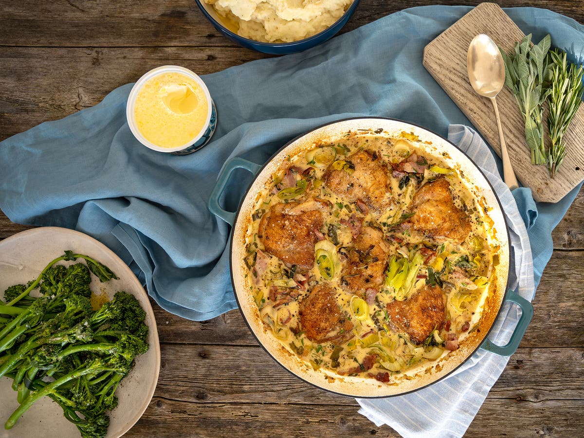 One-pot creamy chicken and leeks is a winning winter warmer