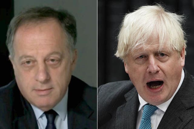 BBC chairman Richard Sharp (left) and Boris Johnson (PA)