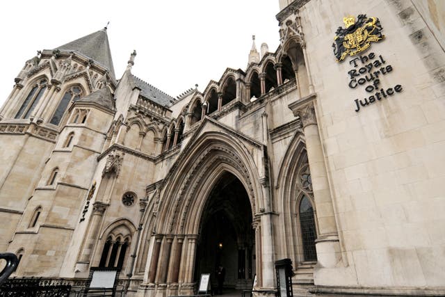 The High Court in London (PA)