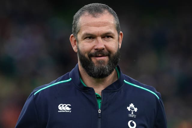 Andy Farrell’s Ireland sit at the top of the Six Nations table after two rounds (Brian Lawless/PA)