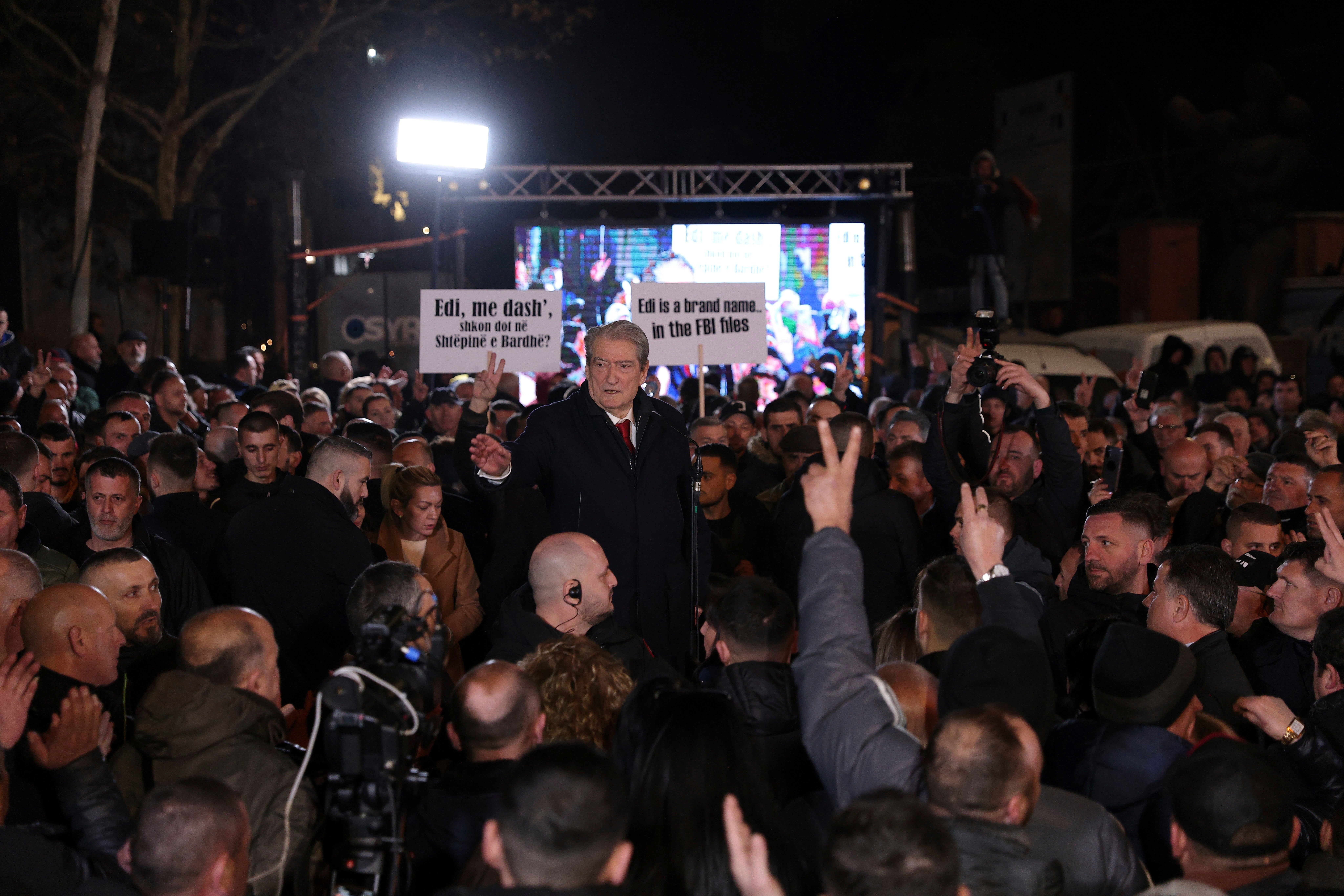 Albania Opposition Protest