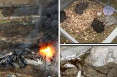 Dead animals and reports of sickness as ecological disaster unfolds after Ohio toxic train derailment