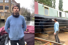 ‘I save £3,000 a month after leaving dry land to live on a narrowboat’