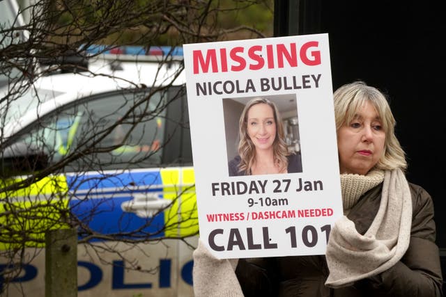 Ms Bulley, 45, was last seen two weeks ago on the morning of Friday January 27 (PA)