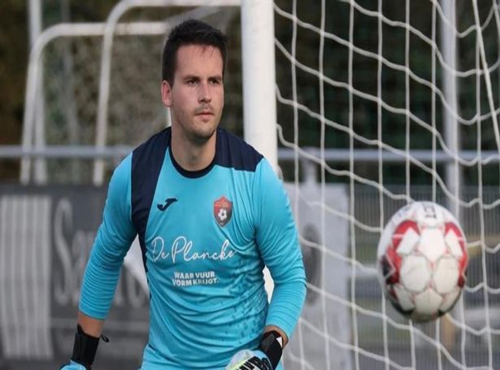 <p>Arne Esteel, 25, passed away after collapsing while playing for Winkel Sport B in Belgium</p> <p>Arne Esteel, 25, passed away after collapsing while playing for Winkel Sport B in Belgium</p>