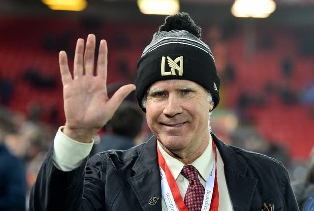 <p>Will Ferrell at Anfield for Liverpool’s win over Everton</p>