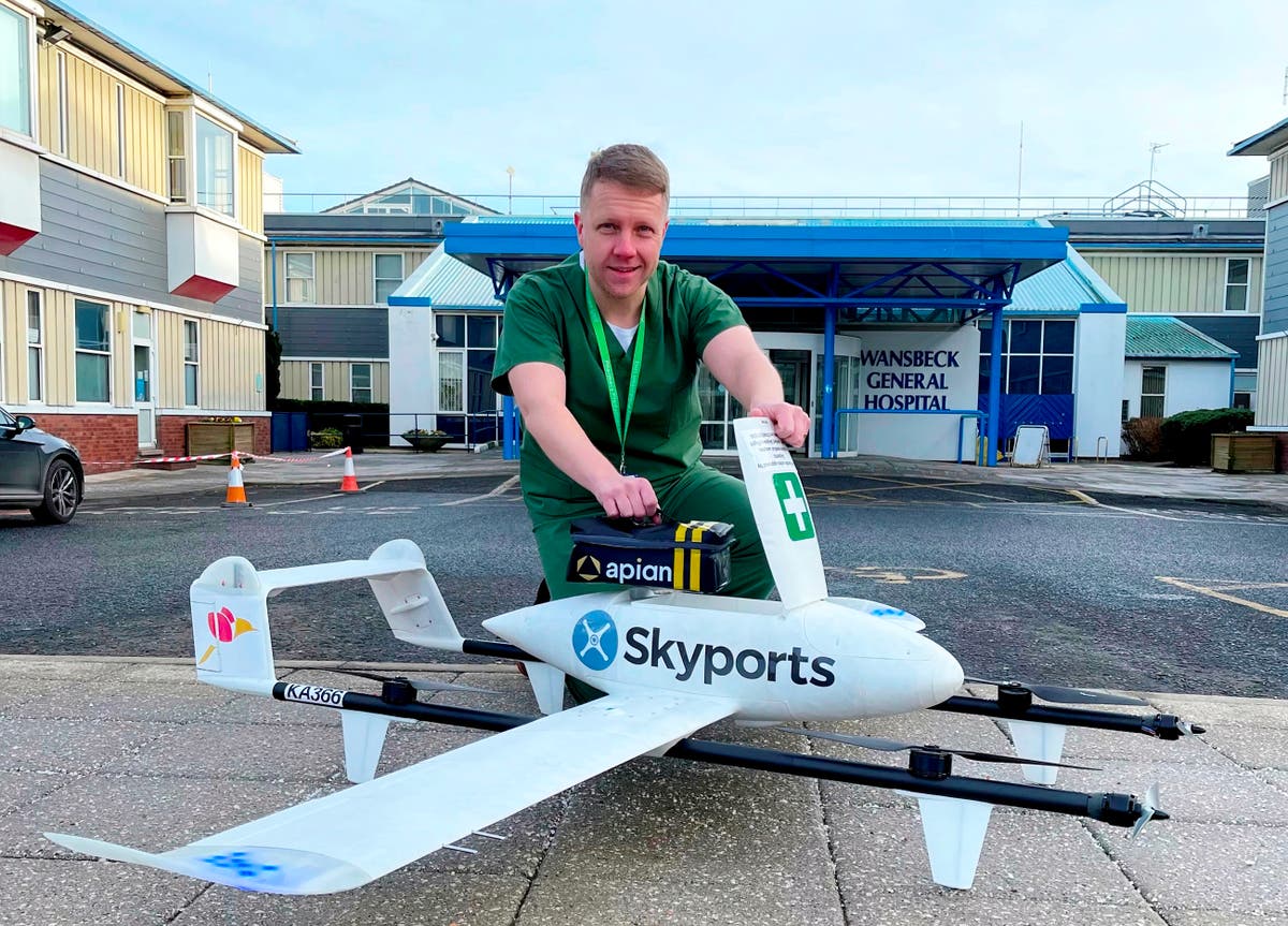 The 70mph drones taking hospital medical supplies to the skies