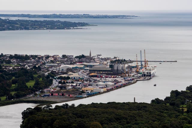 Narrow Water Point and Warrenpoint Port where the UK and Republic of Ireland share a border (Liam McBurney/PA)