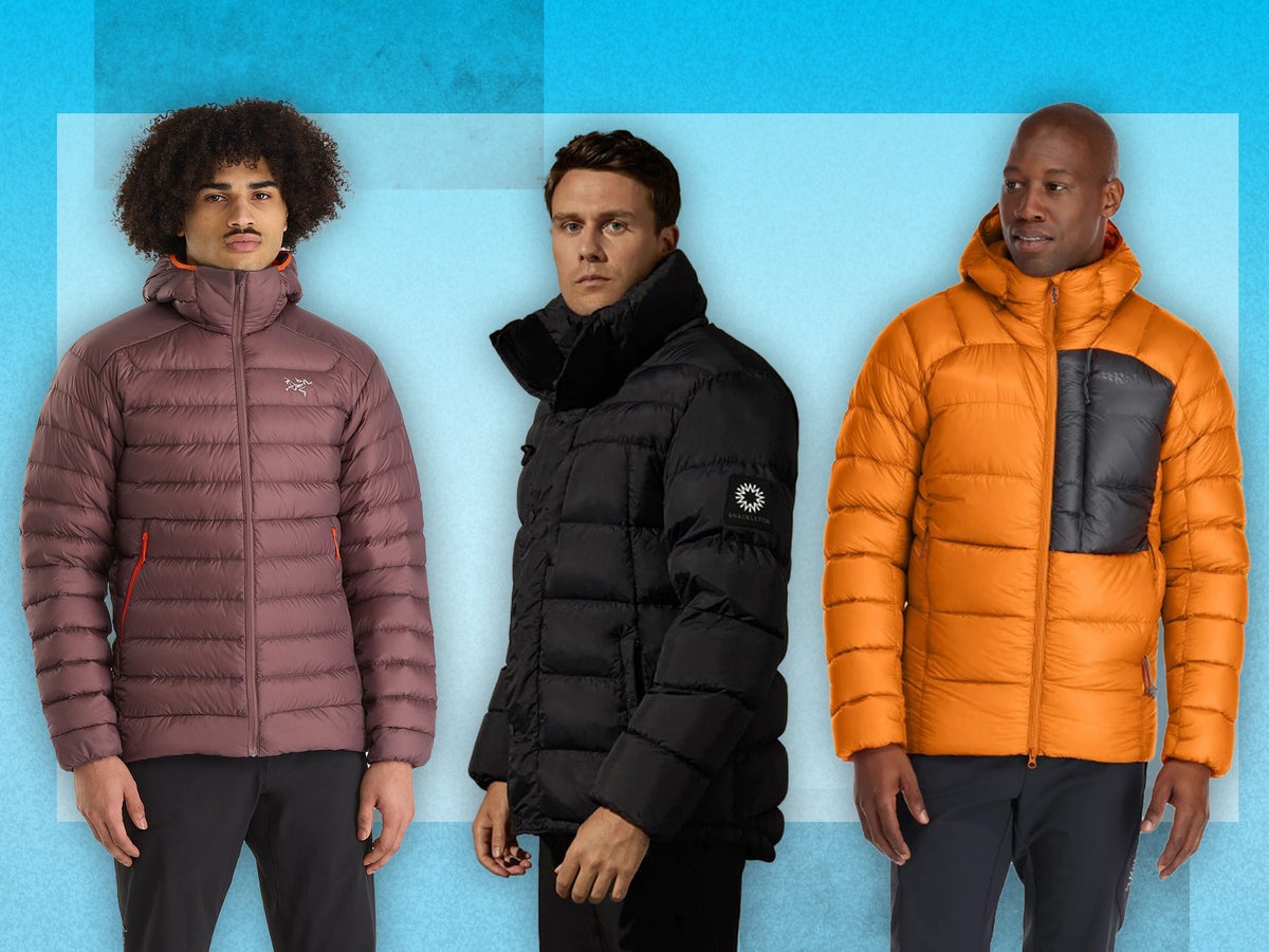Blue North Face Puffer Jacket Outfit Ideas and Inspiration Men's