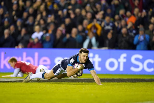 Blair Kinghorn scored a try against Wales on Saturday (Andrew Milligan/PA)