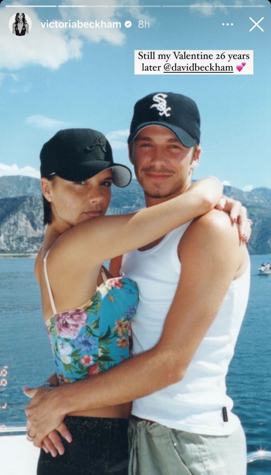 Victoria Beckham posted a throwback snap of her and David Beckham