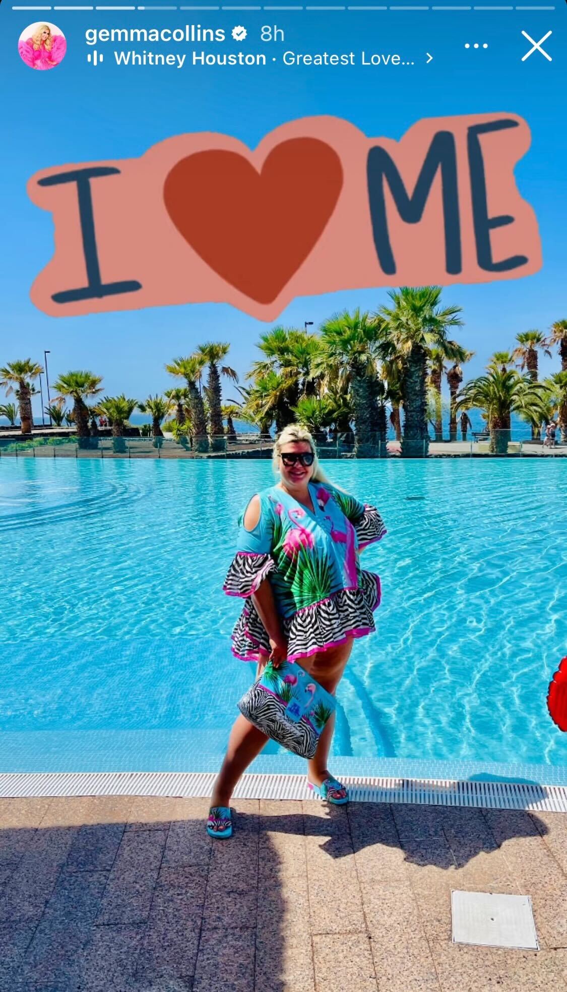 Gemma Collins has encouraged people to love themselves this Valentine’s Day