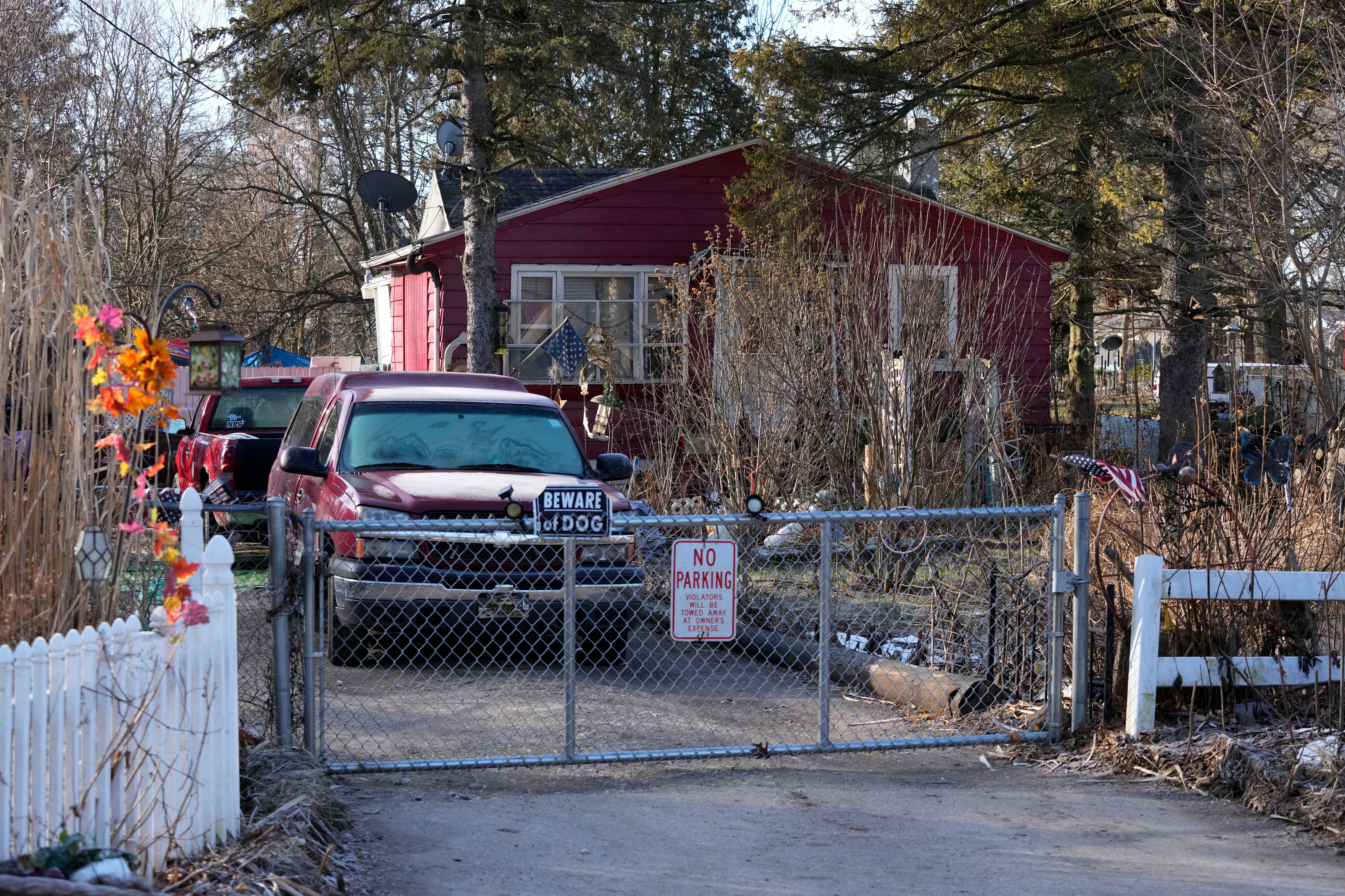 Exterior scene of the residence of Anthony McRae, in Lansing, Mich., Tuesday, Feb. 14, 2023