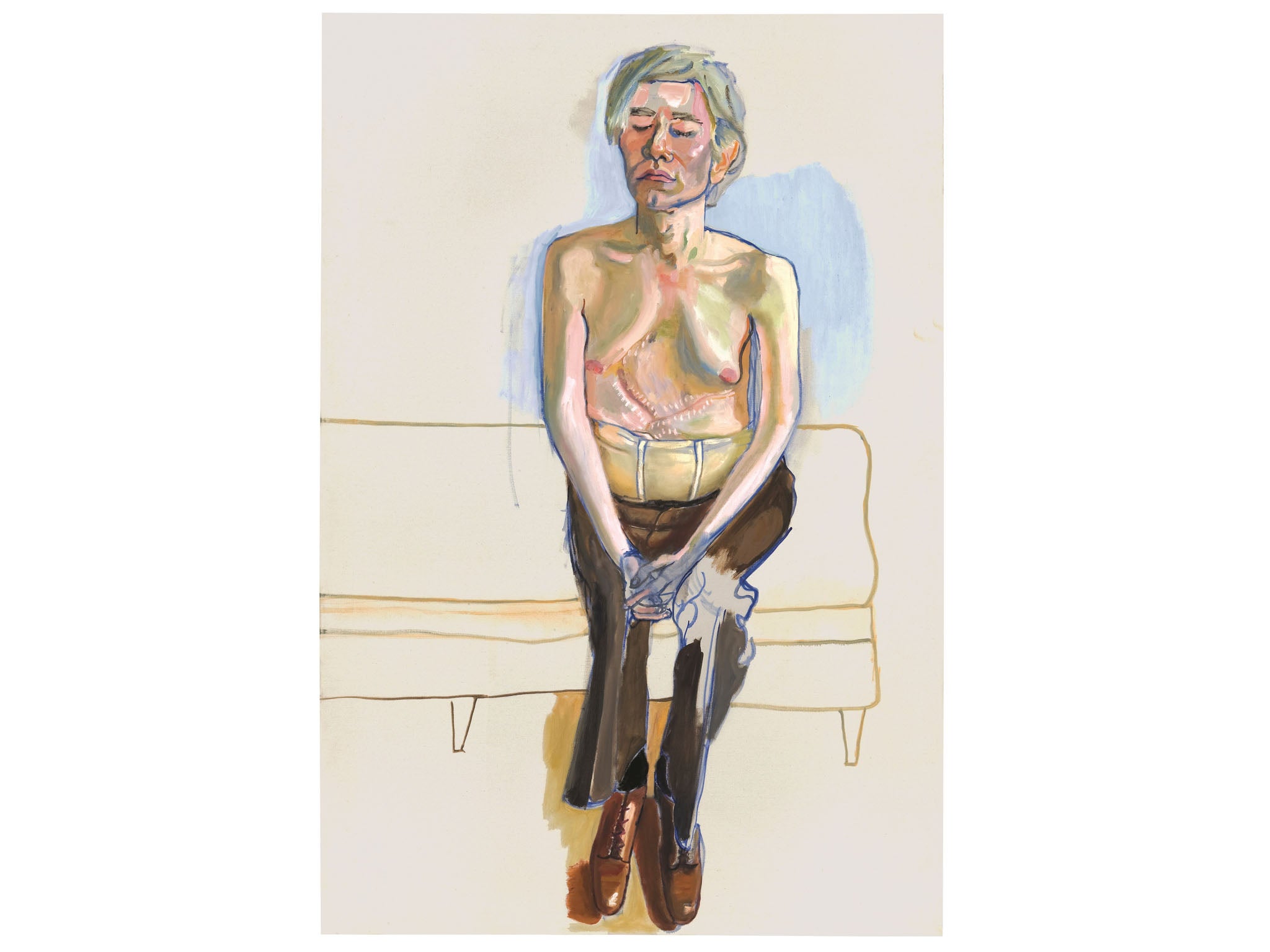 Alice Neel, ‘Andy Warhol’, 1970