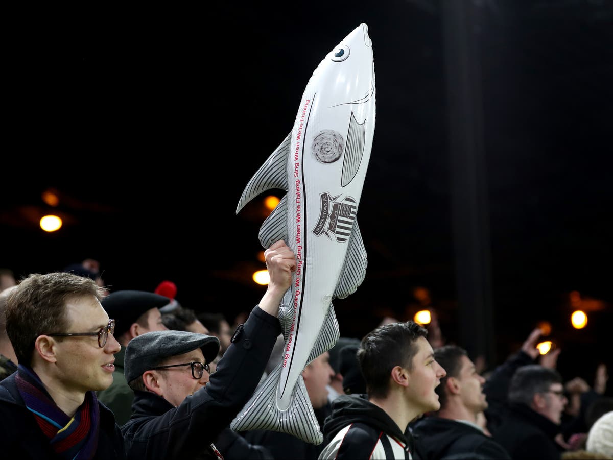 Grimsby Town fans banned from bringing fish to stadium