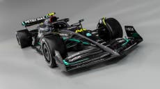 Mercedes stun with livery design at launch of 2023 F1 car with Lewis Hamilton – live updates