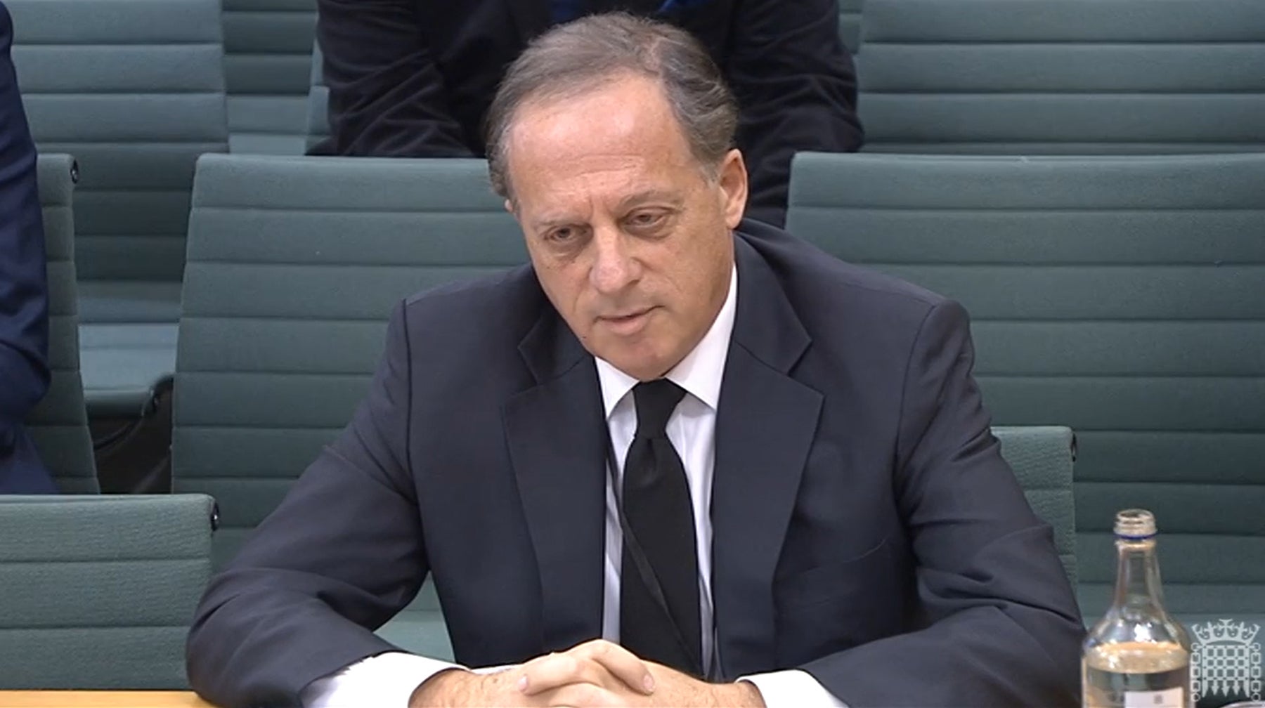 BBC chairman Richard Sharp appearing before the Commons Digital, Culture, Media and Sport Committee