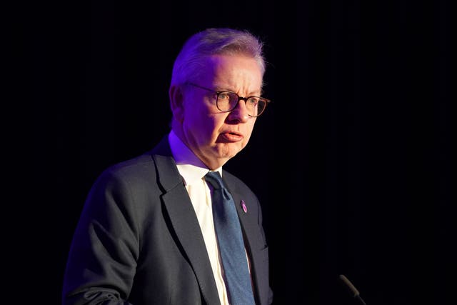 Levelling Up Secretary Michael Gove said the 2023-24 local government finance settlement shows the Government ‘continues to stand behind councils’ (James Manning/PA)