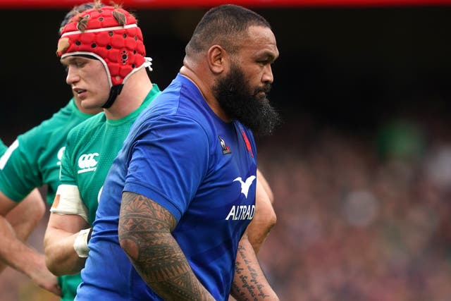 <p>France prop Uini Atonio is currently in intensive care (Brian Lawless/PA)</p>