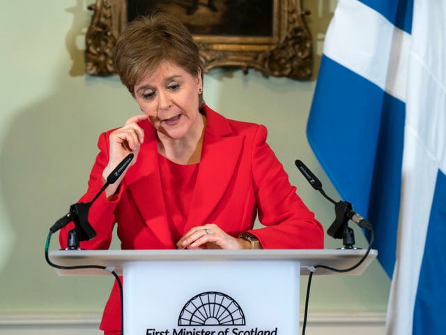 <p>Ms Sturgeon, Scotland’s first minister, announced she was resigning in a quickly-arranged news conference in Edinburgh on Wednesday after more than eight years in the position</p>