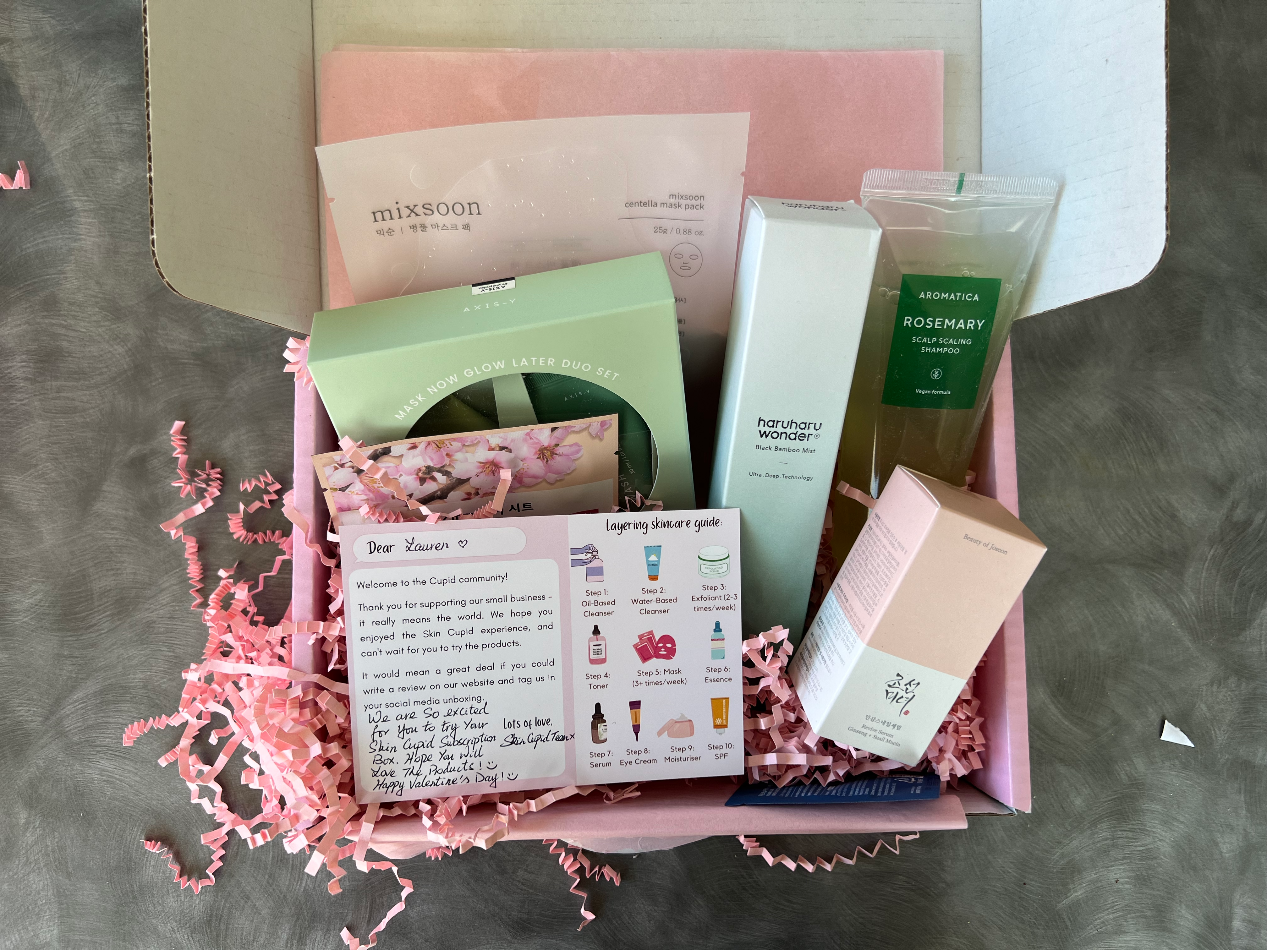 Beauty subscription boxes: skin cupid