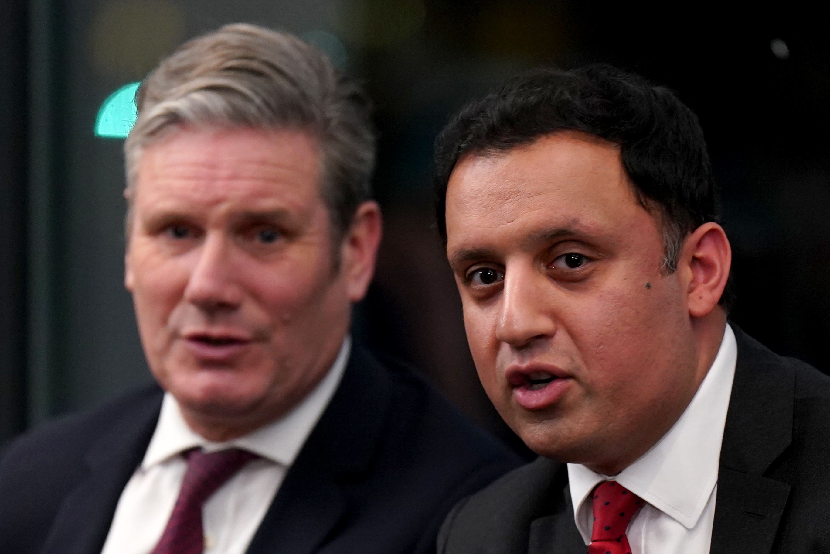 Labour leader Sir Keir Starmer with Scottish Labour leader Anas Sarwar