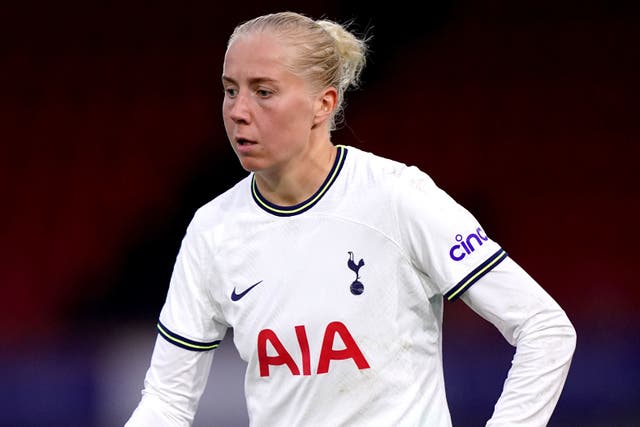 Tottenham’s Eveliina Summanen has been charged with “the successful deception of a match official” (John Walton/PA)