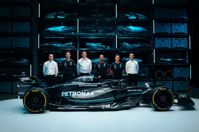 <p>Mercedes unveiled their new W14 vehicle last week </p>