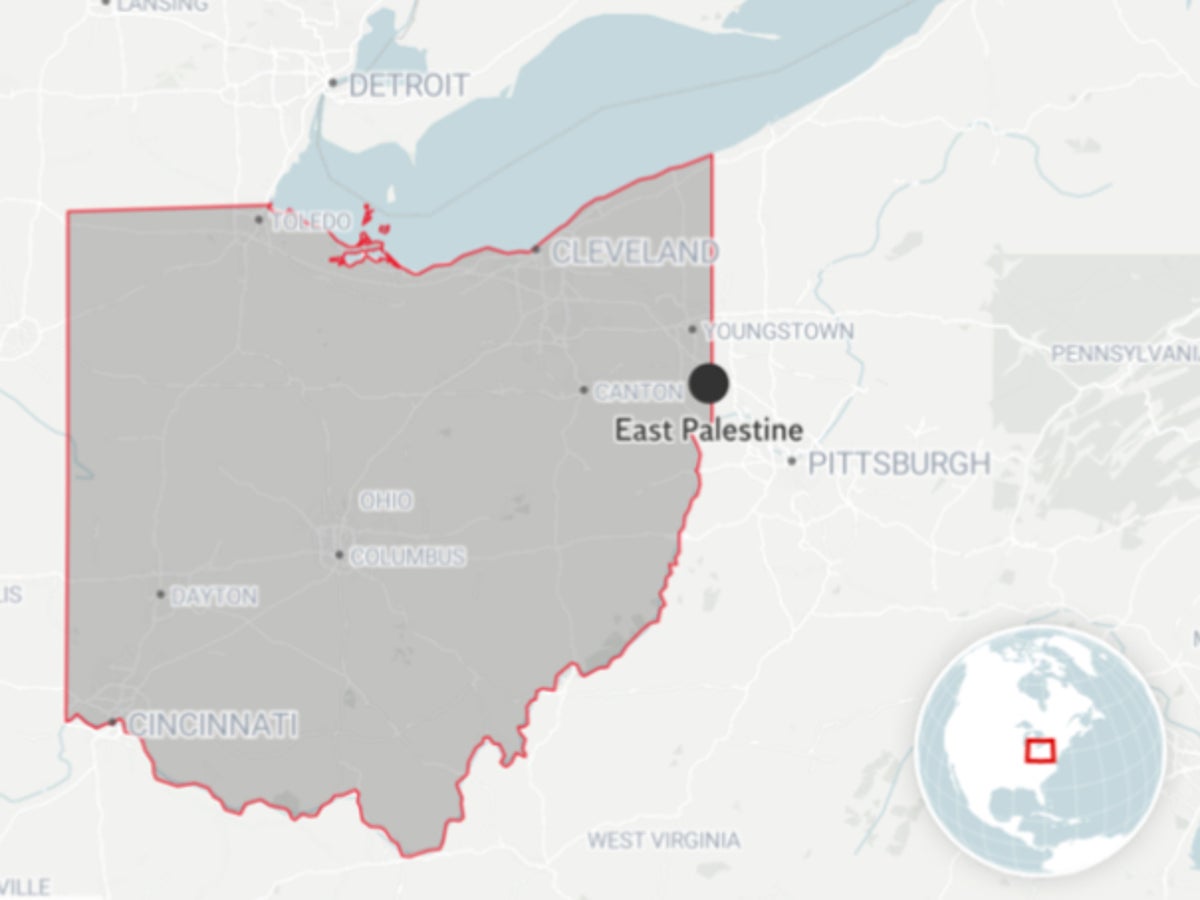 Ohio train derailment map: Where did toxic chemical spill happen in East Palestine? 