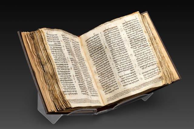 Ancient copy of Hebrew Bible expected to fetch up to £41.5 million at auction (Sotheby’s/PA)