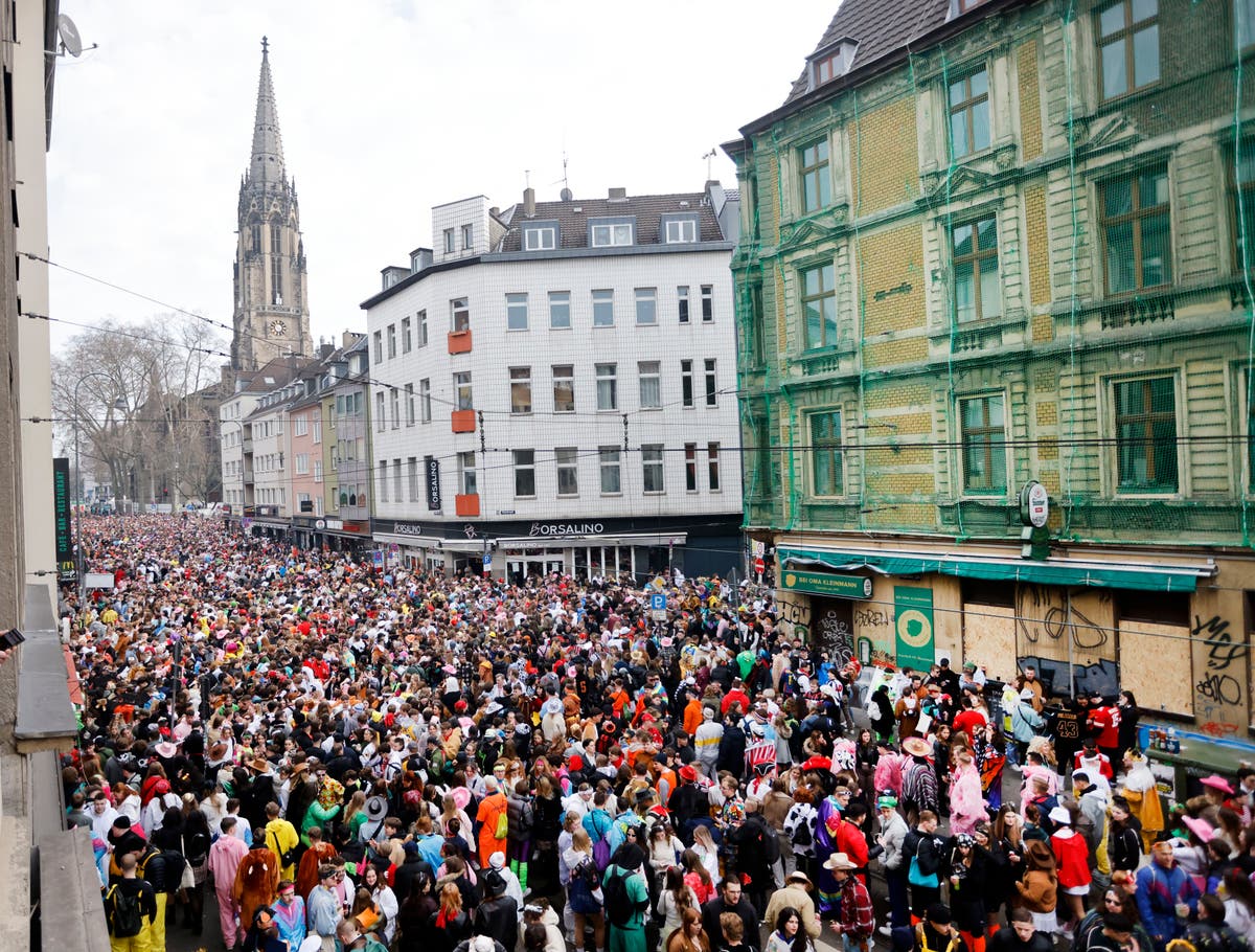 Revelers celebrate street Carnival across German Rhineland The