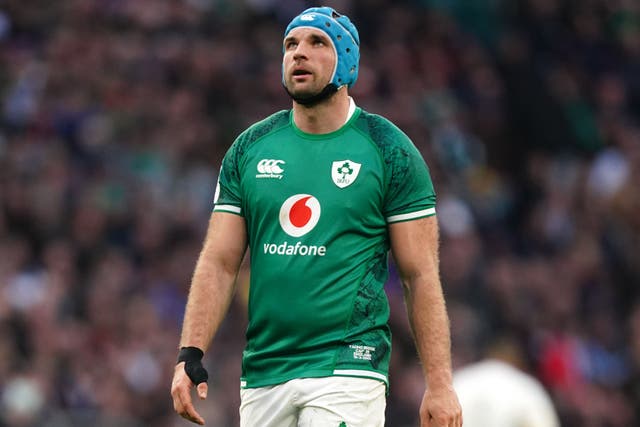 Tadhg Beirne’s injury absence is a major blow for Ireland (David Davies/PA)