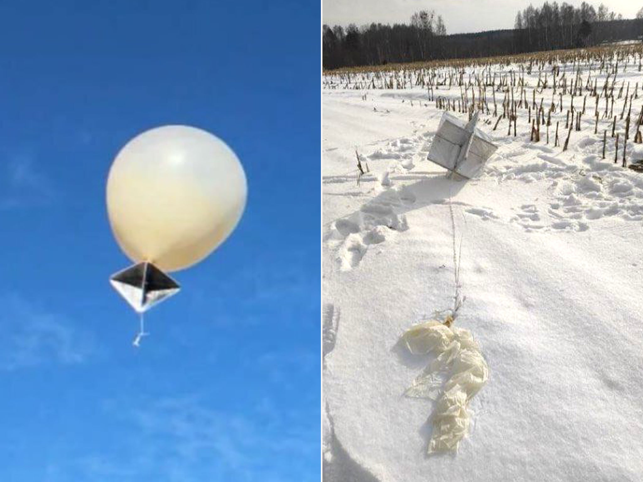 Some of the balloons shot down over Ukraine