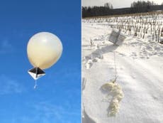 Shot down over Kyiv, the Russian spy balloons becoming Putin’s new line of attack