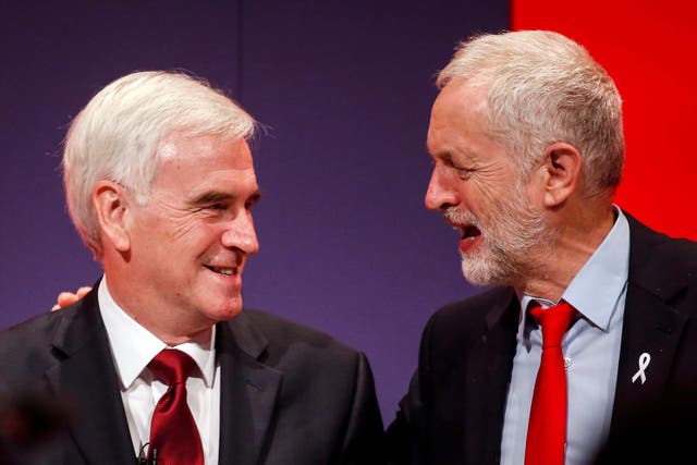 John McDonnell (left) with Jeremy Corbyn, when Mr Corbyn led the Labour party (Danny Lawson/PA)
