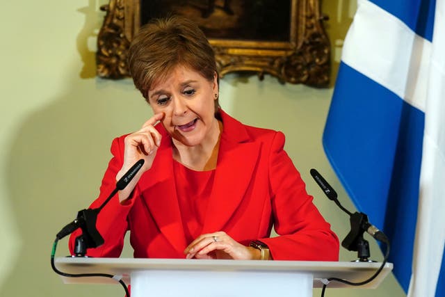 <p>Nicola Sturgeon announced she would be resigning on Wednesday </p>