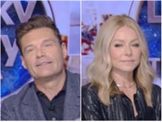 Kelly Ripa reacts as Ryan Seacrest quits morning show Live with Kelly and Ryan on air 