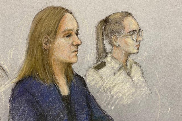 Lucy Letby denies murdering seven babies and attempting to murder 10 others (Elizabeth Cook/PA)