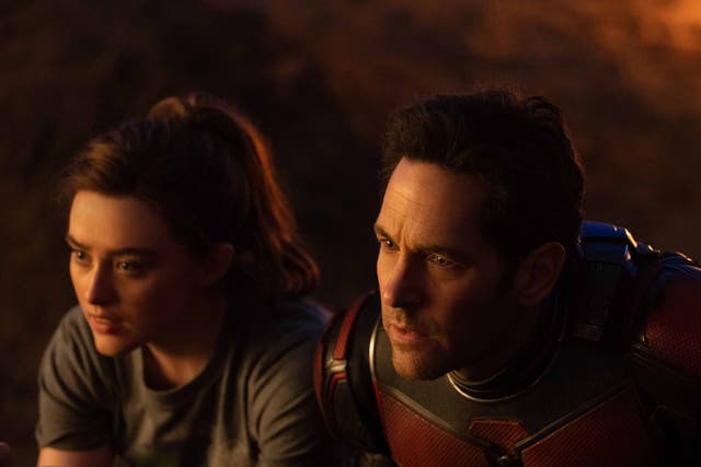 Kathryn Newton y Paul Rudd en 'Ant-Man and the Wasp: Quantumania'