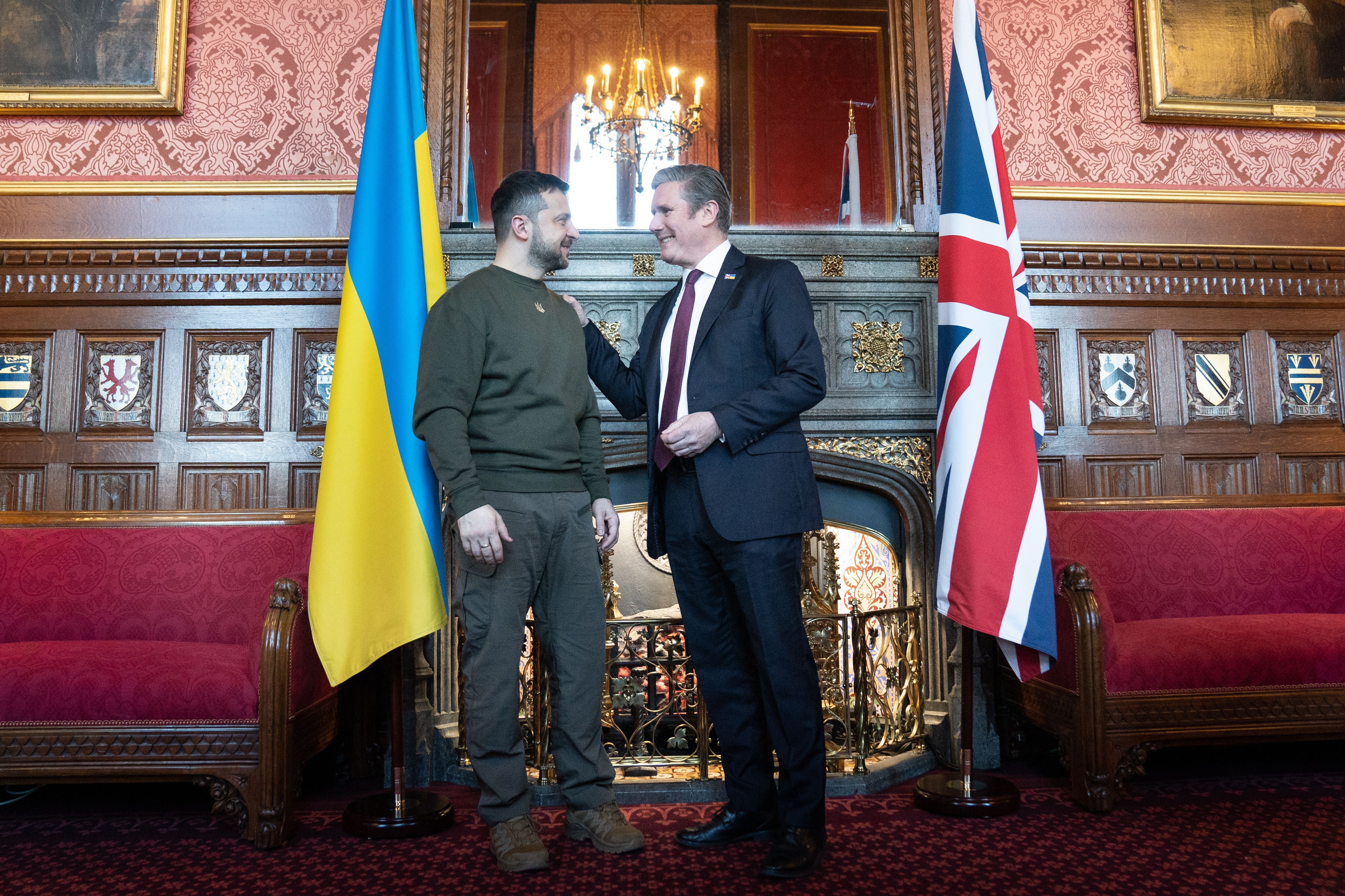Labour leader Sir Keir Starmer had face-to-face talks with Ukrainian president Volodymyr Zelensky in Kyiv (Stefan Rousseau/PA)