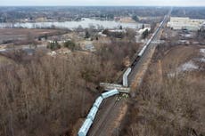 Trump, reprising White House role, to tour train derailment