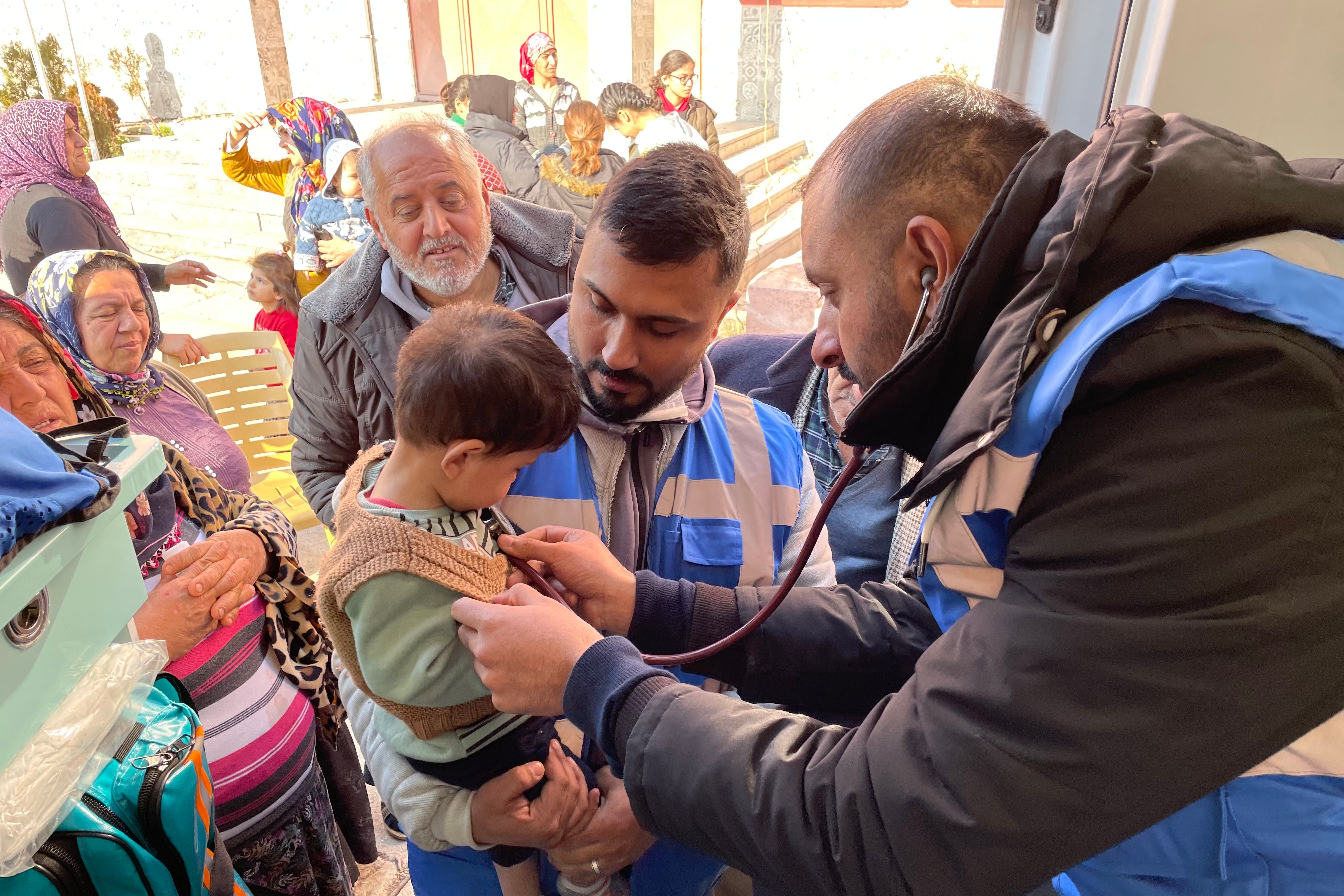 Humanity First volunteers helping people in the Hayat region in Turkey (Humanity First)