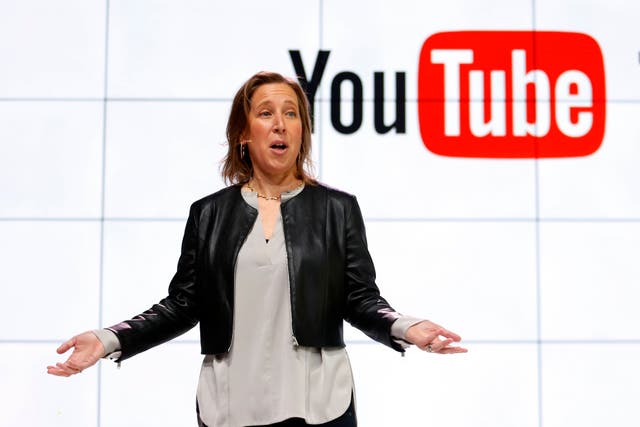 YouTube CEO Susan Wojcickihas announced she is stepping down as CEO after spending nine years as the head of the social media platform (Reed Saxon/AP/PA)