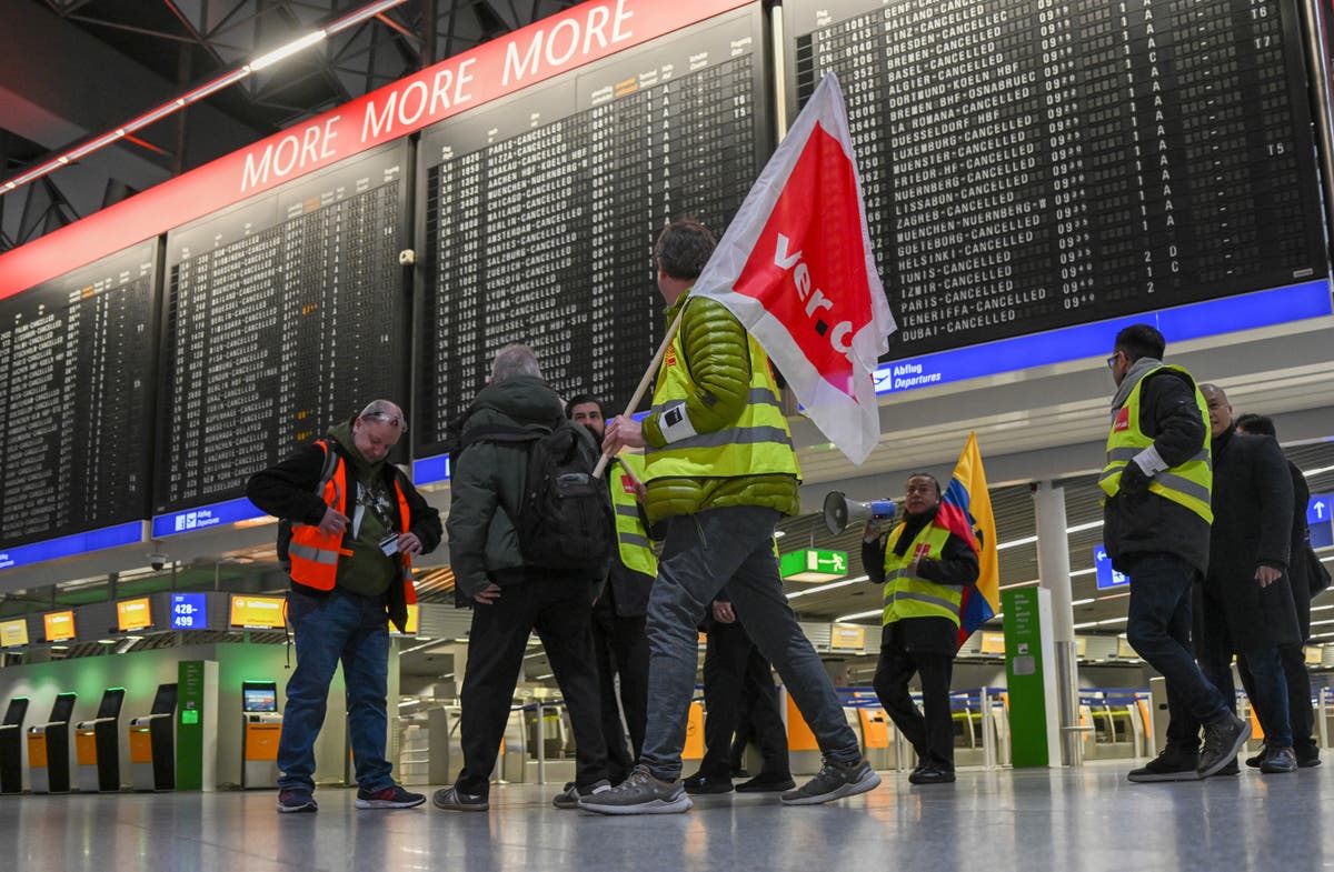 Thousands of flights canceled as German airport staff strike The