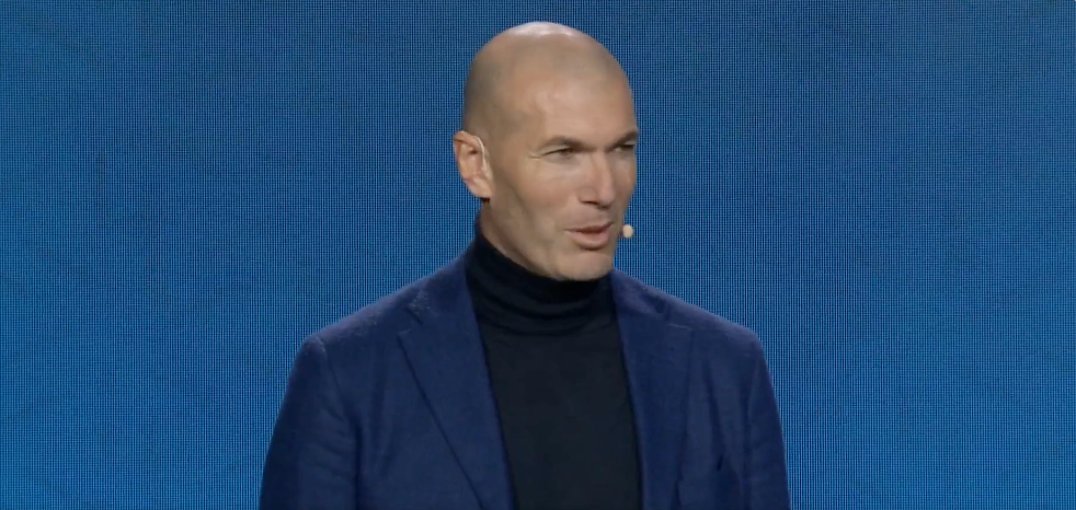 Zinedine Zidane was unveiled as an Alpine brand ambassador at their car launch on Thursday
