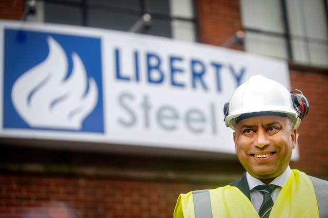 Collapsed steel firm Aartee Bright Bar is set to be merged with Liberty Steel Group after steel tycoon Sanjeev Gupta stepped in to take over the business (Danny Lawson/ PA)