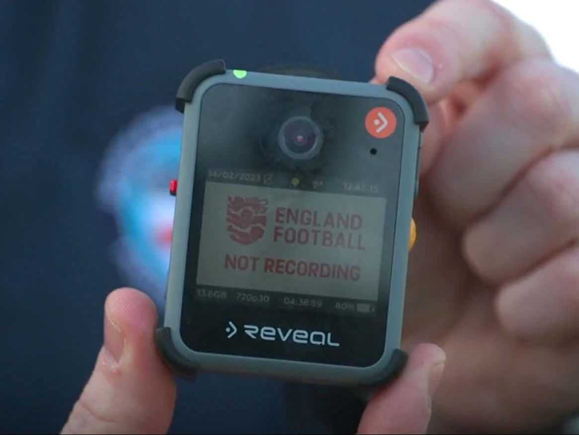 The bodycams will be worn by referees during matches
