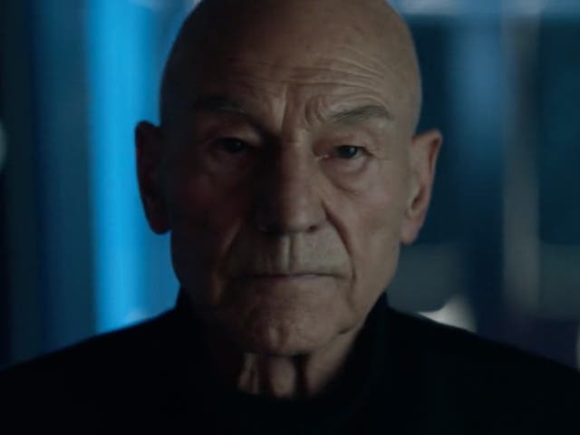 <p>Patrick Stewart as ‘Star Trek’ character Jean-Luc Picard </p>